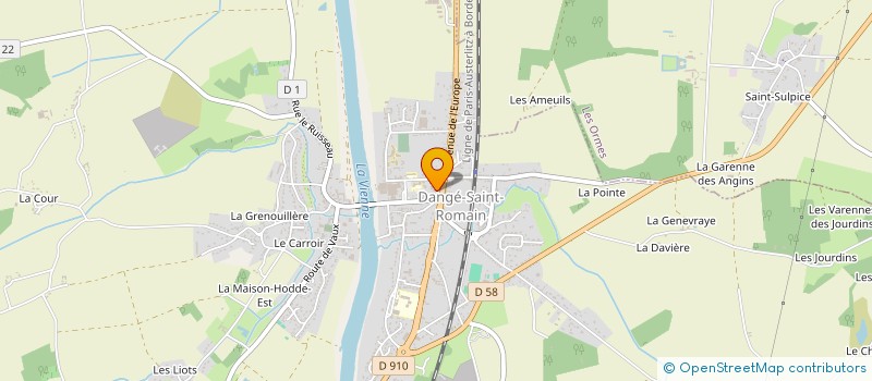 localisation de l'entreprise ASSOCIATION COMMUNALE DE CHASSE AGREEE DE DANGE-SAINT-ROMAIN à DANGE-SAINT-ROMAIN