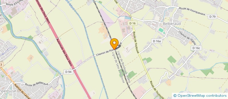 localisation de l'entreprise ASSOCIATION COMMUNALE DE CHASSE AGREEE DE DEYME  DEYME