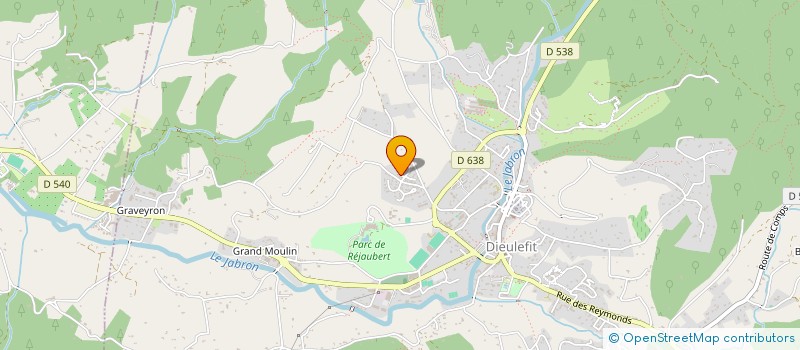 localisation de l'entreprise ASSOCIATION COMMUNALE DE CHASSE AGREEE DE DIEULEFIT  DIEULEFIT