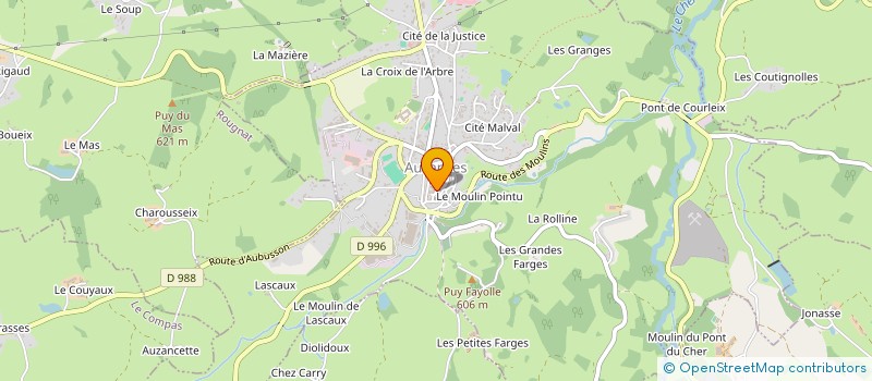localisation de l'entreprise ASSOCIATION COMMUNALE DE CHASSE AGREEE DE DONTREIX  DONTREIX