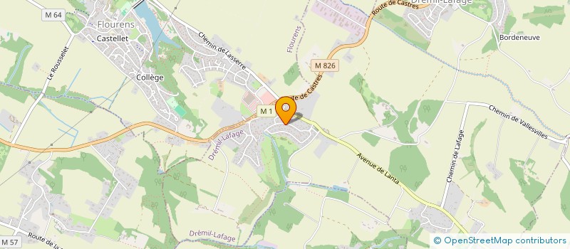 localisation de l'entreprise ASSOCIATION COMMUNALE DE CHASSE AGREEE DE DREMIL-LAFAGE  DREMIL-LAFAGE