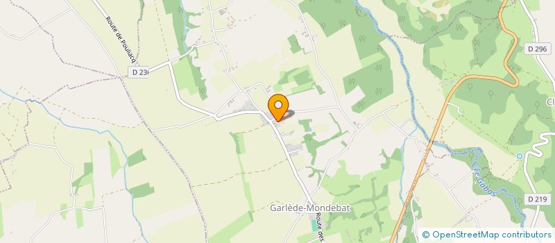 localisation de l'entreprise ASSOCIATION COMMUNALE DE CHASSE AGREEE DE GARLEDE-MONDEBAT  GARLEDE-MONDEBAT