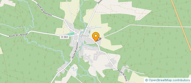 localisation de l'entreprise ASSOCIATION COMMUNALE DE CHASSE AGREEE DE GELOUX  GELOUX