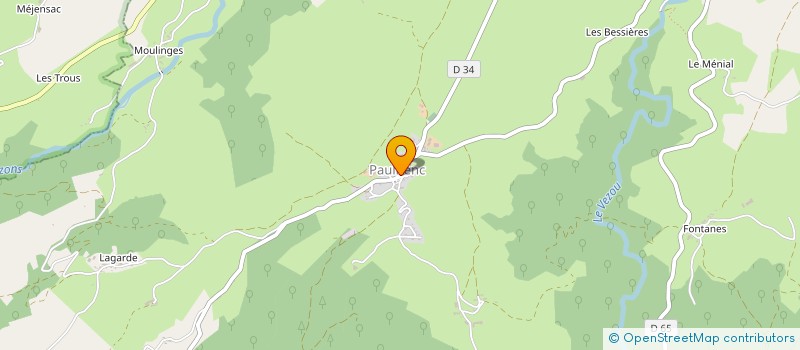 localisation de l'entreprise ASSOCIATION COMMUNALE DE CHASSE AGREEE DE GOURDIEGES à GOURDIEGES