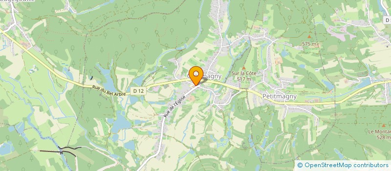 localisation de l'entreprise ASSOCIATION COMMUNALE DE CHASSE AGREEE DE GROSMAGNY à GROSMAGNY