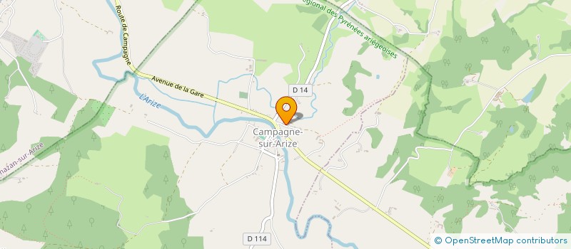 localisation de l'entreprise ASSOCIATION COMMUNALE DE CHASSE AGREEE DE LA BASTIDE DE BESPLAS à LA BASTIDE-DE-BESPLAS