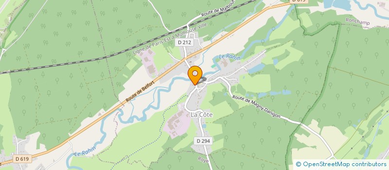 localisation de l'entreprise ASSOCIATION COMMUNALE DE CHASSE AGREEE DE LA COTE  LA COTE