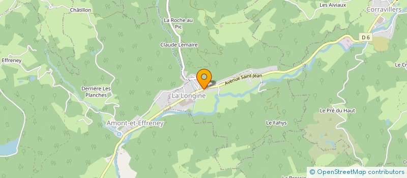 localisation de l'entreprise ASSOCIATION COMMUNALE DE CHASSE AGREEE DE LA LONGINE  LA LONGINE