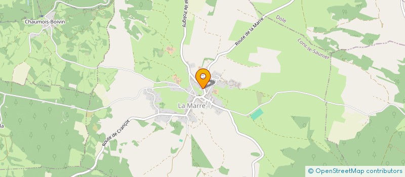 localisation de l'entreprise ASSOCIATION COMMUNALE DE CHASSE AGREEE DE LA MARRE  LA MARRE