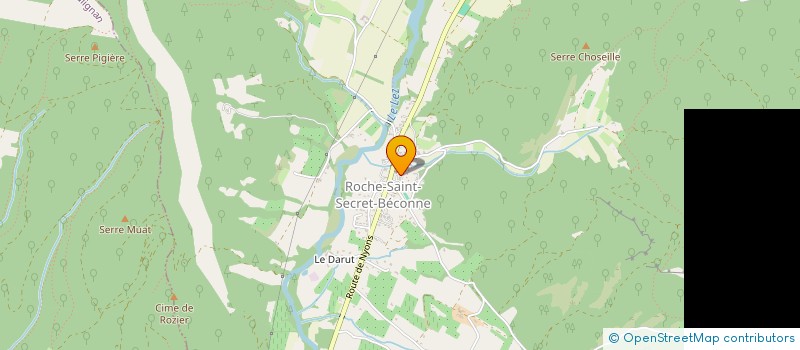 localisation de l'entreprise ASSOCIATION COMMUNALE DE CHASSE AGREEE DE LA ROCHE ST SECRET  ROCHE-SAINT-SECRET-BECONNE