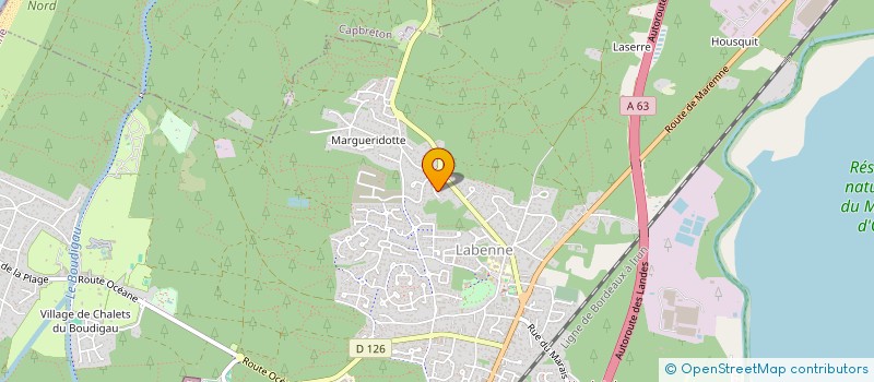 localisation de l'entreprise ASSOCIATION COMMUNALE DE CHASSE AGREEE DE LABENNE à LABENNE