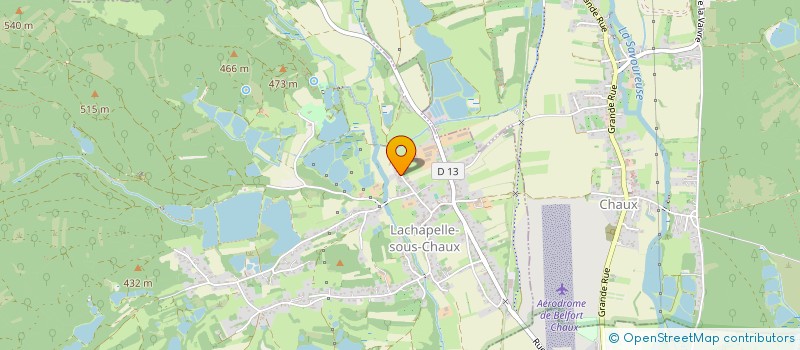 localisation de l'entreprise ASSOCIATION COMMUNALE DE CHASSE AGREEE DE LACHAPELLE SOUS CHAUX à LACHAPELLE-SOUS-CHAUX