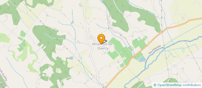 localisation de l'entreprise ASSOCIATION COMMUNALE DE CHASSE AGREEE DE LACOUR DE VISA  LACOUR