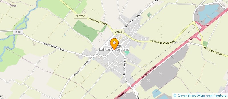 localisation de l'entreprise ASSOCIATION COMMUNALE DE CHASSE AGREEE DE LAFITTE-VIGORDANE  LAFITTE-VIGORDANE