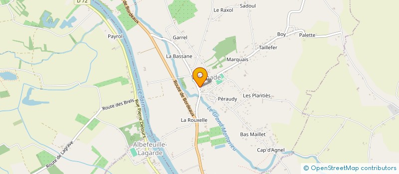 localisation de l'entreprise ASSOCIATION COMMUNALE DE CHASSE AGREEE DE LAMOTHE-CAPDEVILLE  LAMOTHE-CAPDEVILLE