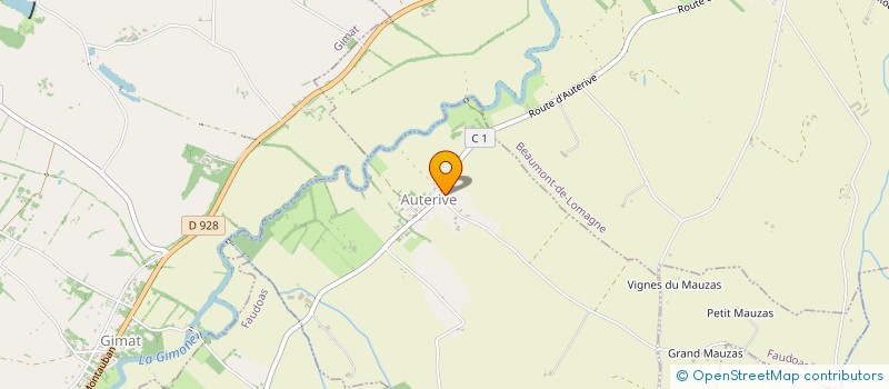 localisation de l'entreprise ASSOCIATION COMMUNALE DE CHASSE AGREEE DE LAMOTHE-CUMONT  LAMOTHE-CUMONT