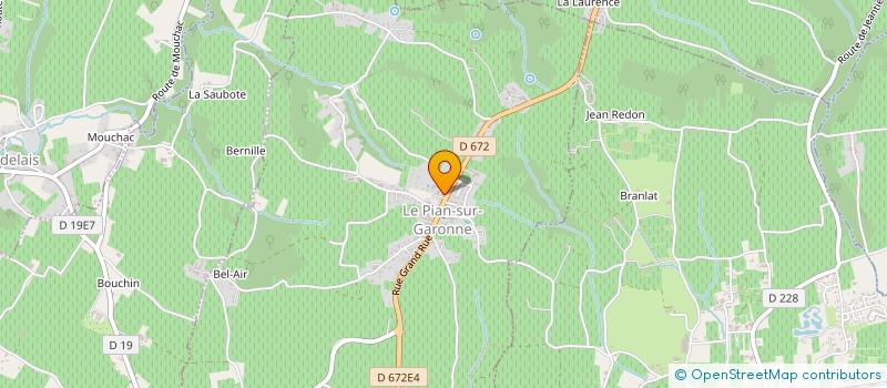 localisation de l'entreprise ASSOCIATION COMMUNALE DE CHASSE AGREEE DE LE PIAN-SUR-GARONNE  LE PIAN-SUR-GARONNE