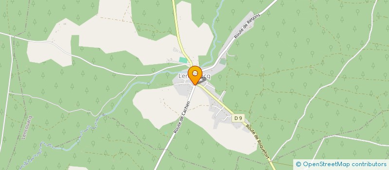 localisation de l'entreprise ASSOCIATION COMMUNALE DE CHASSE AGREEE DE LENCOUACQ  LENCOUACQ