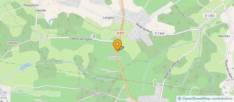 localisation de l'entreprise ASSOCIATION COMMUNALE DE CHASSE AGREEE DE LOUPES à LOUPES