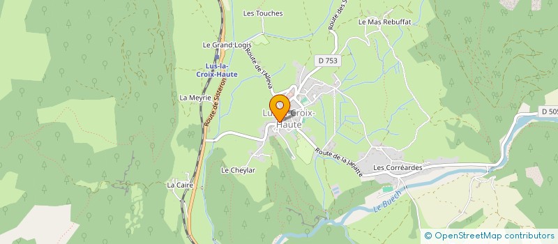localisation de l'entreprise ASSOCIATION COMMUNALE DE CHASSE AGREEE DE LUS LA CROIX HAUTE 'L'HALLALI LUSSOIS' à LUS-LA-CROIX-HAUTE