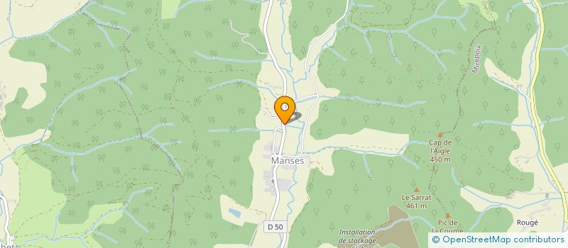 localisation de l'entreprise ASSOCIATION COMMUNALE DE CHASSE AGREEE DE MANSES à MANSES