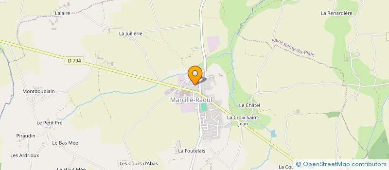 localisation de l'entreprise ASSOCIATION COMMUNALE DE CHASSE AGREEE DE MARCILLE RAOUL  MARCILLE-RAOUL