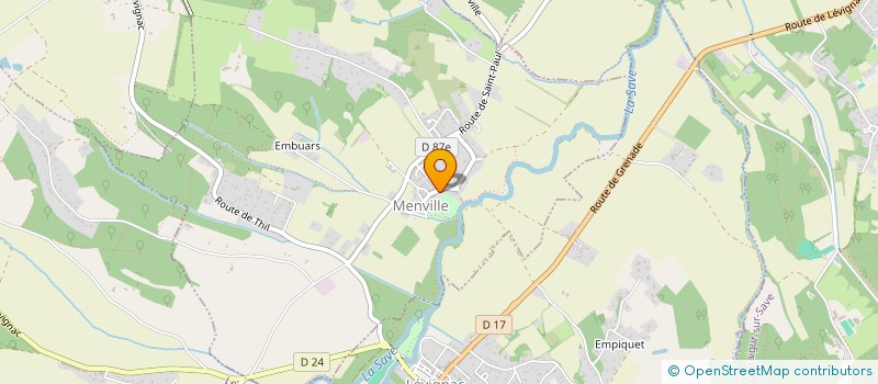 localisation de l'entreprise ASSOCIATION COMMUNALE DE CHASSE AGREEE DE MENVILLE  MENVILLE