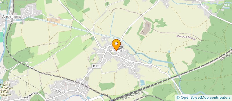 localisation de l'entreprise ASSOCIATION COMMUNALE DE CHASSE AGREEE DE MEROUX à MEROUX-MOVAL