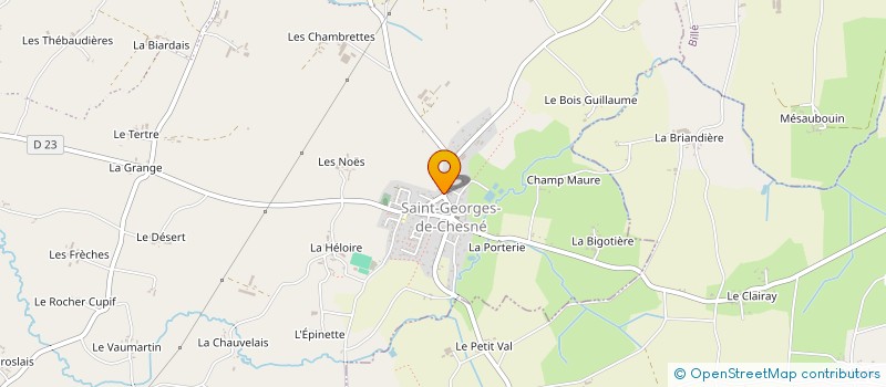 localisation de l'entreprise ASSOCIATION COMMUNALE DE CHASSE AGREEE DE MEZIERES SUR COUESNON  MEZIERES-SUR-COUESNON