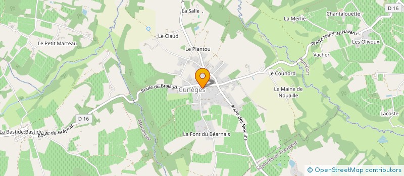 localisation de l'entreprise ASSOCIATION COMMUNALE DE CHASSE AGREEE DE MONBAZILLAC  MONBAZILLAC