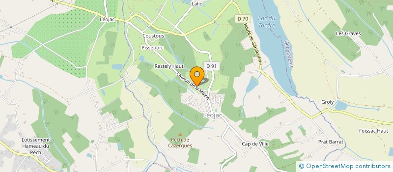 localisation de l'entreprise ASSOCIATION COMMUNALE DE CHASSE AGREEE DE MONCLAR DE QUERCY  MONCLAR-DE-QUERCY