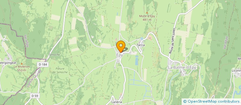 localisation de l'entreprise ASSOCIATION COMMUNALE DE CHASSE AGREEE DE MONT D'EPY  VAL-D'EPY