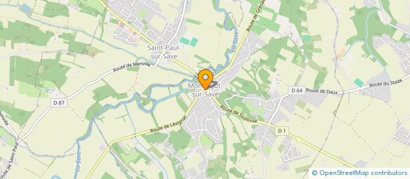 localisation de l'entreprise ASSOCIATION COMMUNALE DE CHASSE AGREEE DE MONTAIGUT-SUR-SAVE  MONTAIGUT-SUR-SAVE