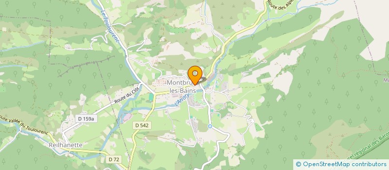 localisation de l'entreprise ASSOCIATION COMMUNALE DE CHASSE AGREEE DE MONTBRUN-LES-BAINS  MONTBRUN-LES-BAINS