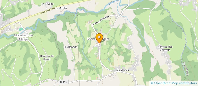 localisation de l'entreprise ASSOCIATION COMMUNALE DE CHASSE AGREEE DE MONTSEVEROUX.  MONTSEVEROUX