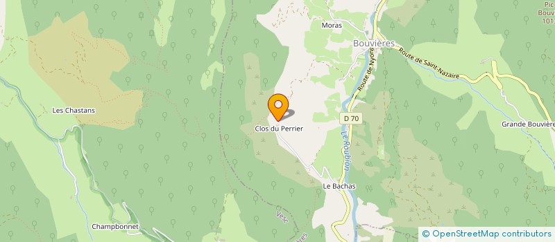 localisation de l'entreprise ASSOCIATION COMMUNALE DE CHASSE AGREEE DE MORNANS  MORNANS