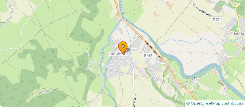 localisation de l'entreprise ASSOCIATION COMMUNALE DE CHASSE AGREEE DE MOUMOUR  MOUMOUR