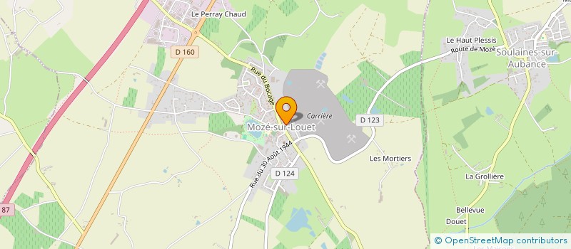 localisation de l'entreprise ASSOCIATION COMMUNALE DE CHASSE AGREEE DE MOZE-SUR-LOUET  MOZE-SUR-LOUET