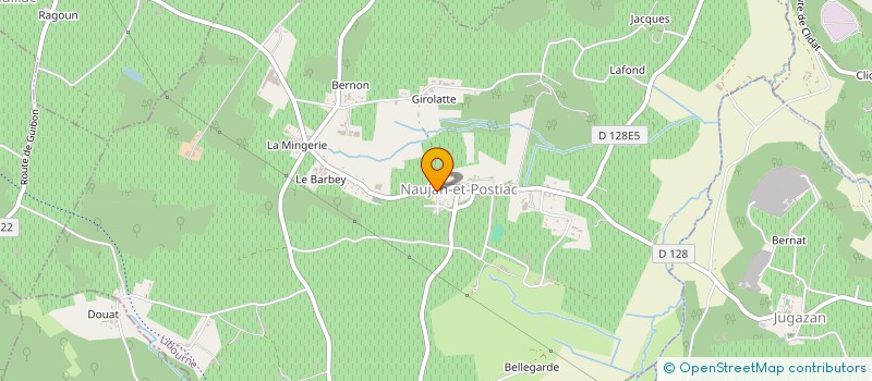 localisation de l'entreprise ASSOCIATION COMMUNALE DE CHASSE AGREEE DE NAUJEAN ET POSTIAC  NAUJAN-ET-POSTIAC