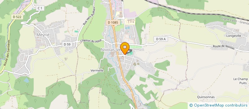 localisation de l'entreprise ASSOCIATION COMMUNALE DE CHASSE AGREEE DE NIVOLAS VERMELLE  NIVOLAS-VERMELLE