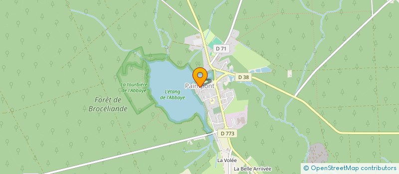 localisation de l'entreprise ASSOCIATION COMMUNALE DE CHASSE AGREEE DE PAIMPONT  PAIMPONT