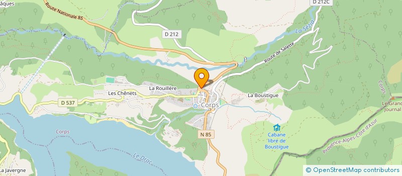 localisation de l'entreprise ASSOCIATION COMMUNALE DE CHASSE AGREEE DE PELLAFOL  PELLAFOL