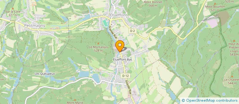 localisation de l'entreprise ASSOCIATION COMMUNALE DE CHASSE AGREEE DE PETITMAGNY  PETITMAGNY