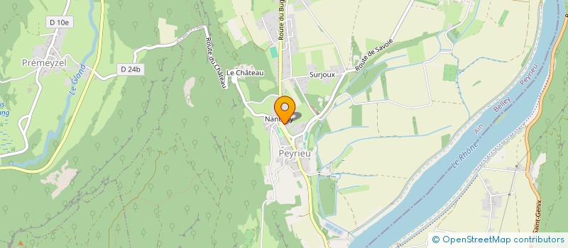 localisation de l'entreprise ASSOCIATION COMMUNALE DE CHASSE AGREEE DE PEYRIEU  PEYRIEU