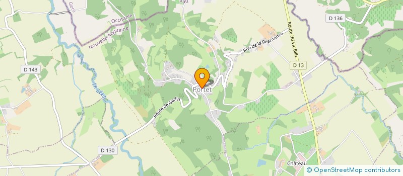 localisation de l'entreprise ASSOCIATION COMMUNALE DE CHASSE AGREEE DE PORTET  PORTET