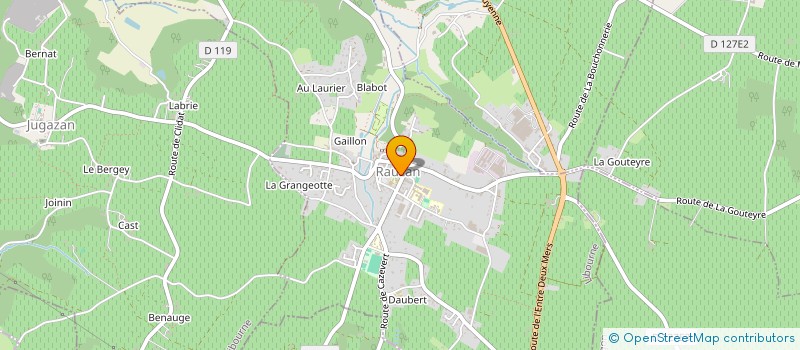 localisation de l'entreprise ASSOCIATION COMMUNALE DE CHASSE AGREEE DE RAUZAN  RAUZAN