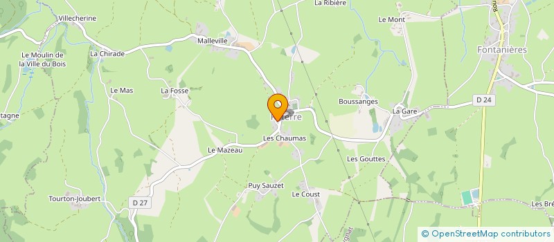 localisation de l'entreprise ASSOCIATION COMMUNALE DE CHASSE AGREEE DE RETERRE  RETERRE