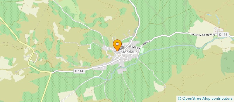 localisation de l'entreprise ASSOCIATION COMMUNALE DE CHASSE AGREEE DE RIBAUTE  RIBAUTE