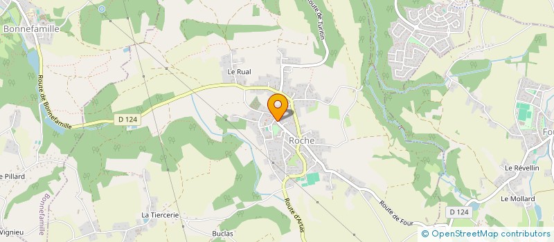 localisation de l'entreprise ASSOCIATION COMMUNALE DE CHASSE AGREEE DE ROCHE  ROCHE