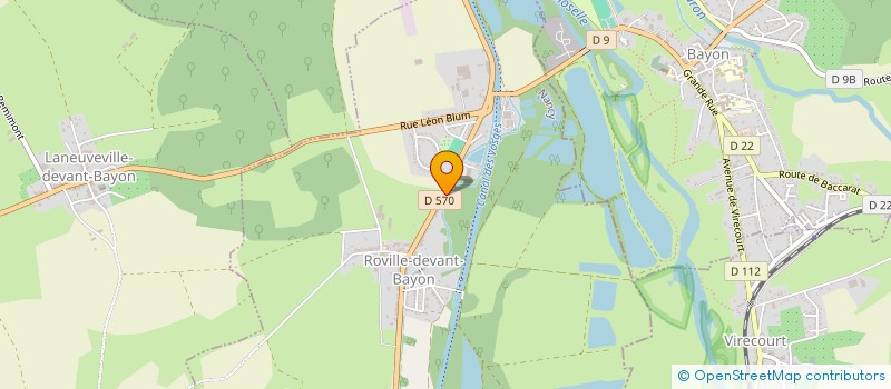 localisation de l'entreprise ASSOCIATION COMMUNALE DE CHASSE AGREEE DE ROVILLE DT BAYON  ROVILLE-DEVANT-BAYON